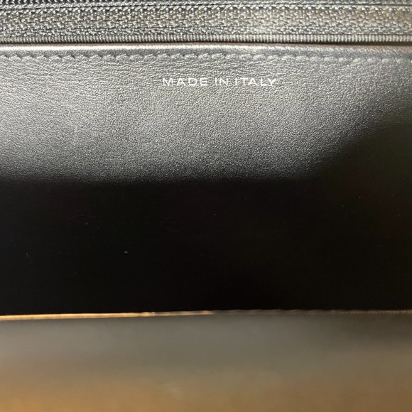 ***SOLD****Chanel Classic Flap Reissue 2.55 So Black Chevron Wallet On Chain WOC - Picture 7 of 16